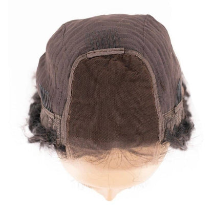 Messy Curl 4x4 Transparent Lace 100% Human Hair Closure Wig