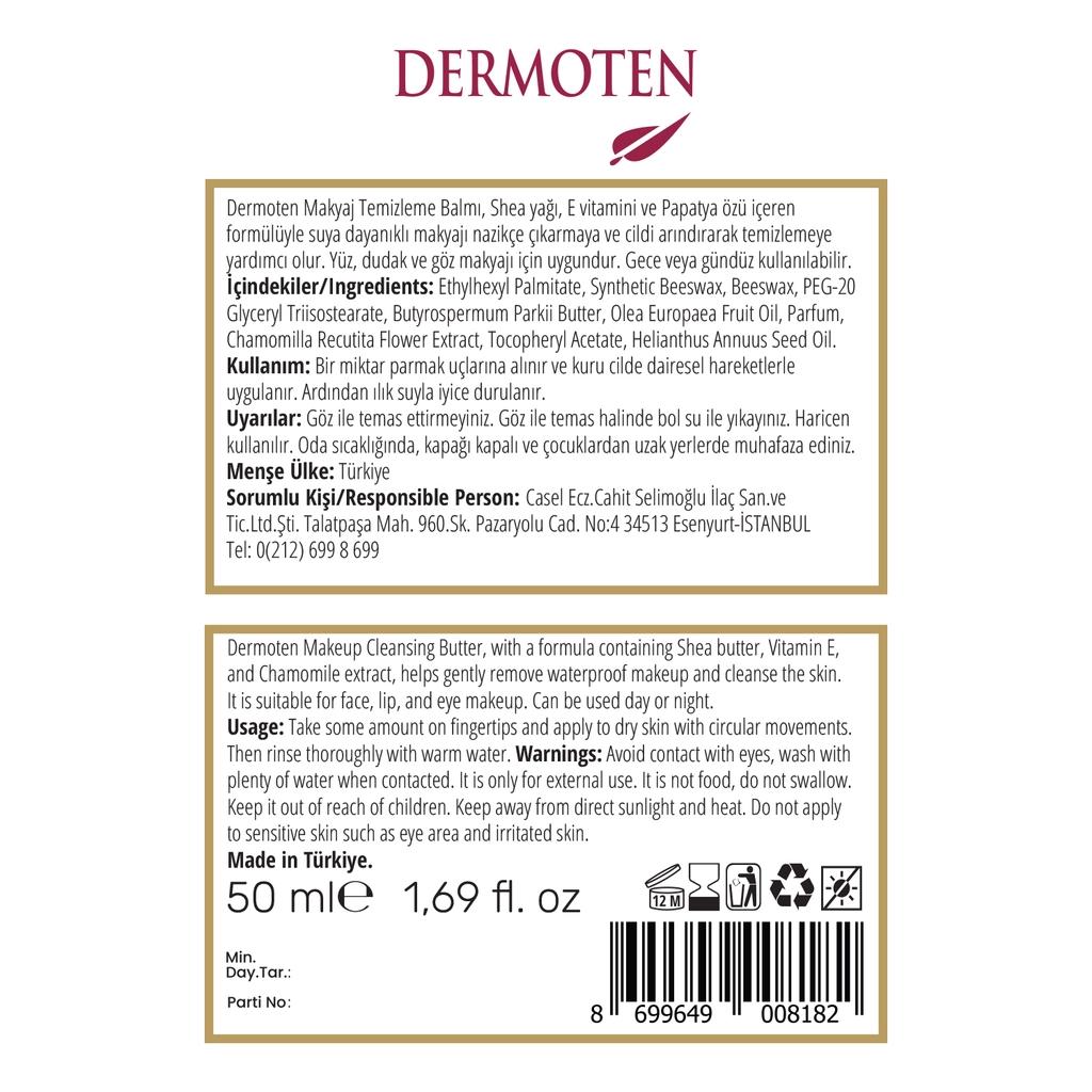 Dermoten Purifying Makeup Cleansing Balm for Clear Skin 50ml