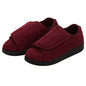 Silvert s Women’s Double-Extra Wide Easy Closure Slipper For Seniors 8 Wine