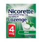 Nicorette Nicotine Lozenge To Stop Smoking, 4mg, Mint