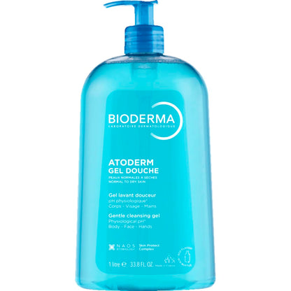Bioderma Atoderm Shower Gel - Gentle, Moisturizing Cleanser for Sensitive & Dry Skin - Fragranced, 33.81 fl oz