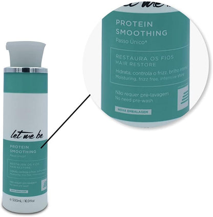 Let Me Be Protein Smoothing & Biorestore Mask. Frizz‑Free Shine Treatment Kit 16.9fl.oz  2 x 500ml