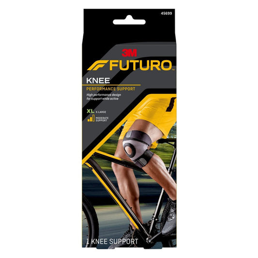 FUTURO Sport Moisture Control Knee Support, Adjustable Breathable Brace, X-Large