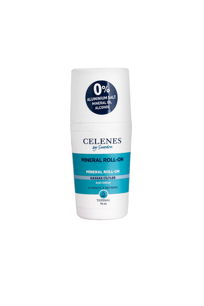 Celenes Deodorant Roll-on for Sensitive Skin - Fragrance-Free, Aluminum Salt-Free & Paraben-Free