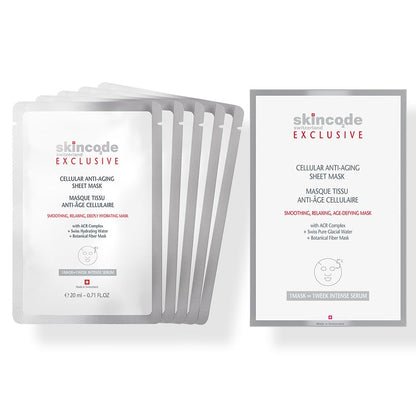 Skincode Anti-Aging Sheet Mask for Youthful Skin - Hydrating, Anti-Wrinkle Face Mask, 20ml