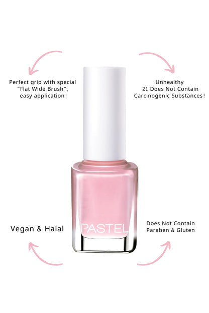 Pastel Vegan Nail Polish - Cruelty-Free, Toluene-Free, 54 Shades - 13ml