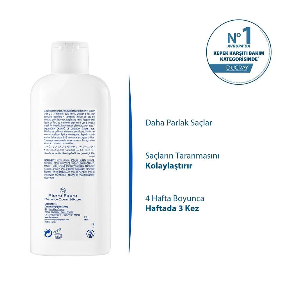 Ducray Squanorm Dry Dandruff Shampoo - 200ml