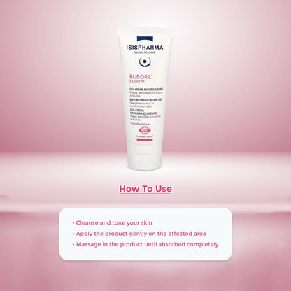 Isis Pharma Ruboril Expert M Sensitive Skin Face Cream - Hypoallergenic & Fragrance-Free Moisturizer for Normal & Combination Skin