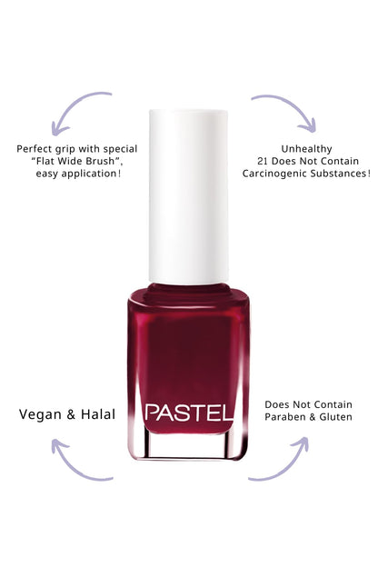 Pastel Vegan Nail Polish - Cruelty-Free, Non-Toxic, 13ml - Pastel Nail Color