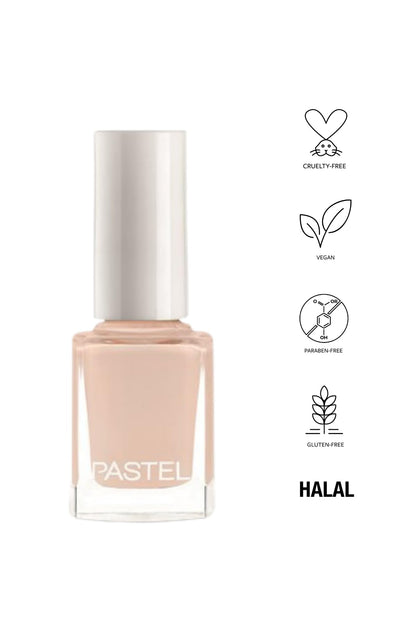 Pastel Vegan Nail Polish - Cruelty Free, Toxic-Free Beauty, Dense Coverage - 13ml