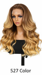 Brown Highlight 24' Transparent Luxurious Glueless HD Lace Frontal Body Wave Wig Closure Human Hair