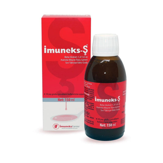 _muneks Immune Support Syrup: Beta Glucan & Acerola - Boost Immunity Naturally. Liquid Vitamin C, Children & Adults, 150ml