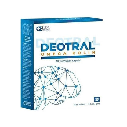 Deotral Omega Kolin Brain & Heart Support 30 Softgels