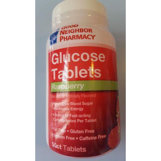 GNP Glucose Tab Raspberry 50ct