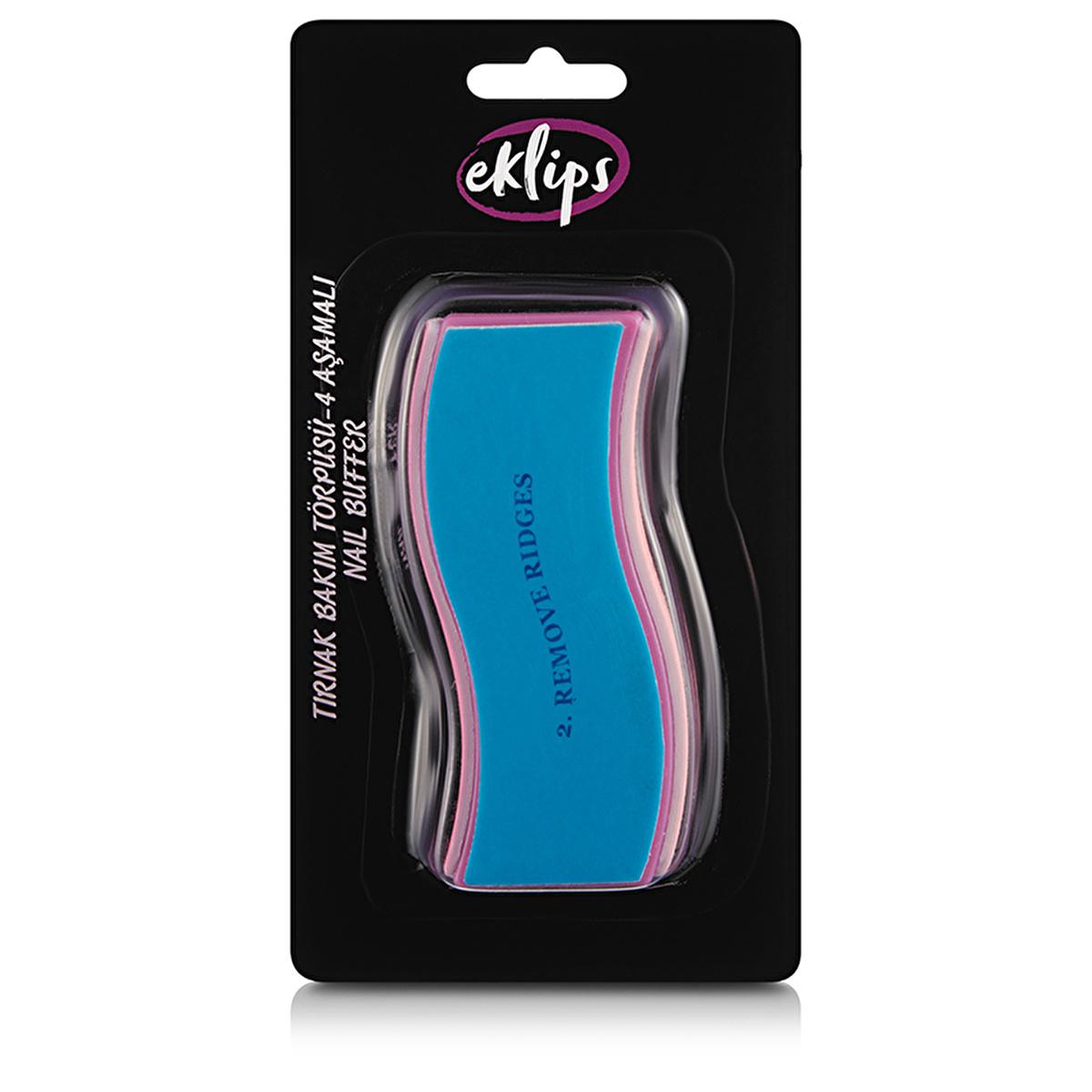 Eklips 4-Step Nail Care File Kit for Manicure and Nail Grooming - Professional Nail Shaping and Polishing Tool
