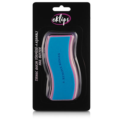 Eklips 4-Step Nail Care File Kit for Manicure and Nail Grooming - Professional Nail Shaping and Polishing Tool