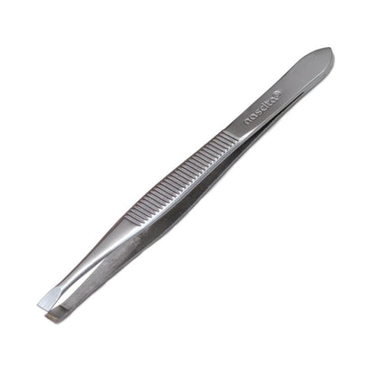 Nascita Chrome Flat Tip Tweezers for Precise Grooming