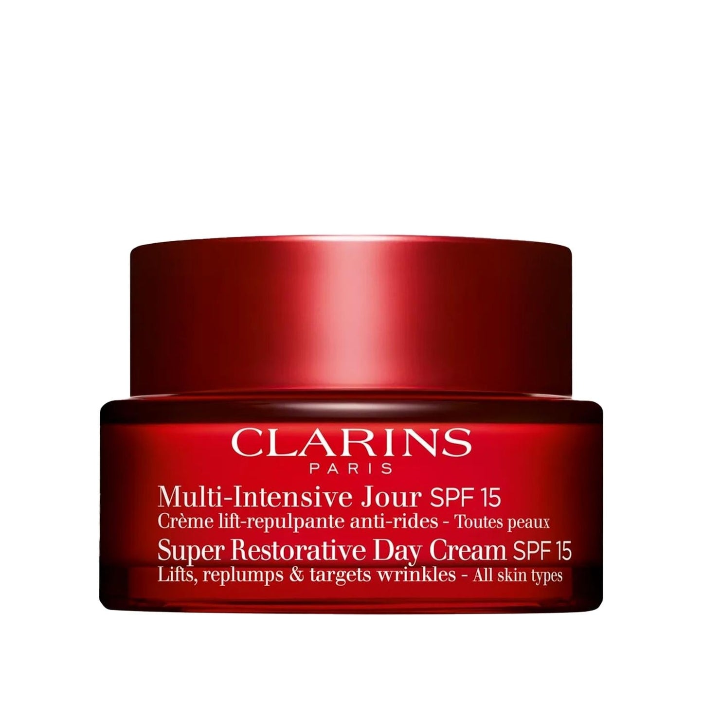Clarins Super Restorative Day Cream SPF 15: Anti-Aging, Wrinkle Repair & Sun Protection - 50ml