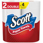 Scott Choose-A-Sheet 1-Ply Paper Towels, 2 Double Rolls/108 Sheets Per Roll, White