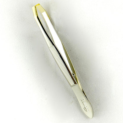 Perge Solingen Gold Plated Tweezers - Precision Grooming Tool for Eyebrow Shaping & Small Object Handling