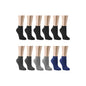 Ozzy Socks Men's Bamboo Seamless Socks - 12 Pack, Comfortable, Eco-Friendly, Colorful Designs for Men