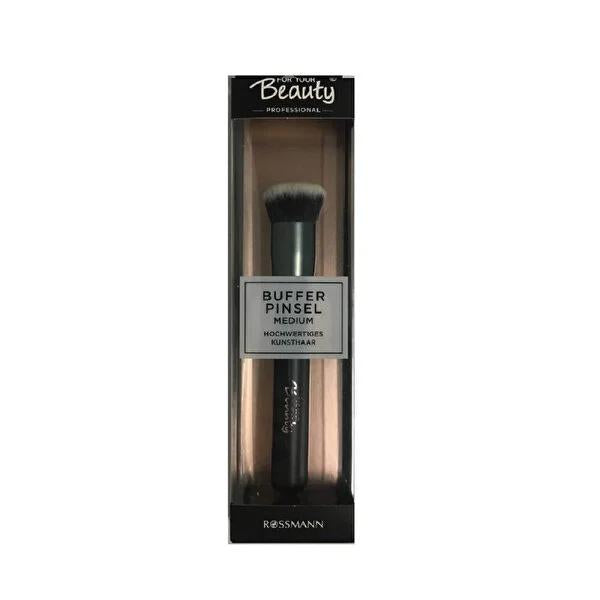For Your Beauty Vegan Makeup Brush - Soft Synthetic Bristles, Ideal for Foundation Application