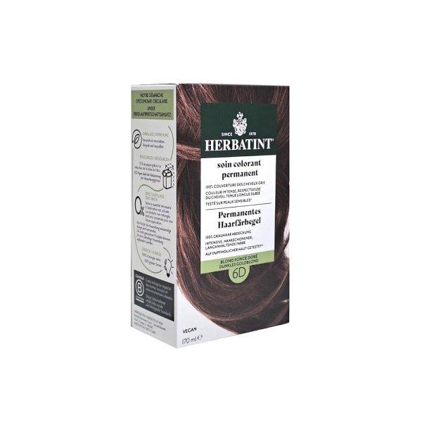Herbatint 6D Dark Golden Blonde Permanent Hair Color 150ml
