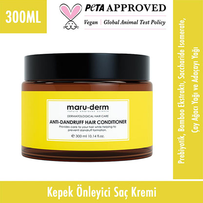 Maruderm Anti-Dandruff Hair Cream 300ml - Nourishing Tea Tree Oil for Scalp Care