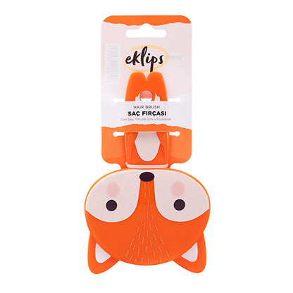 Eklips Hair Brush with Tilki Design - Gentle Detangling for Kids and Adults