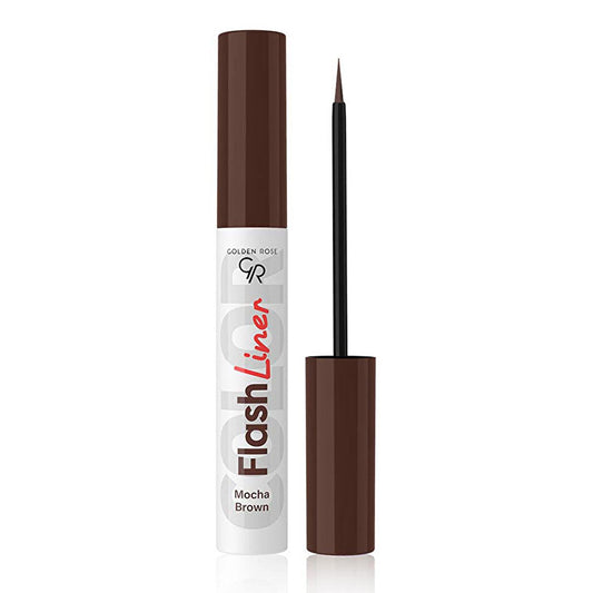 Golden Rose Flash Liner Mocha Brown Eyeliner - Intensely Pigmented, Quick-Drying, 8 Color Options
