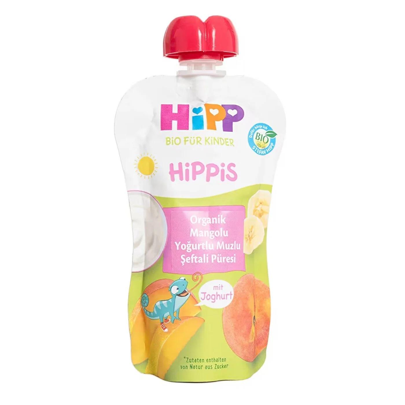 HiPP Organic Mango Yogurt Banana Peach Puree Pouch 100g