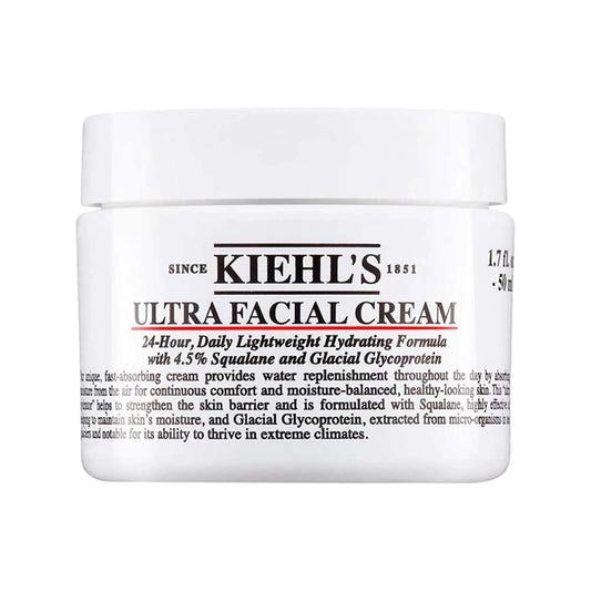 Kiehl's Ultra Facial Refillable Moisturizing Cream - Long-Lasting Hydration, Non-Greasy, Paraben-Free