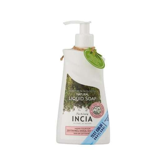 INCIA Olive Oil Liquid Soap for Sensitive Skin - Moisturizing & Natural Skincare - 8.45 fl oz