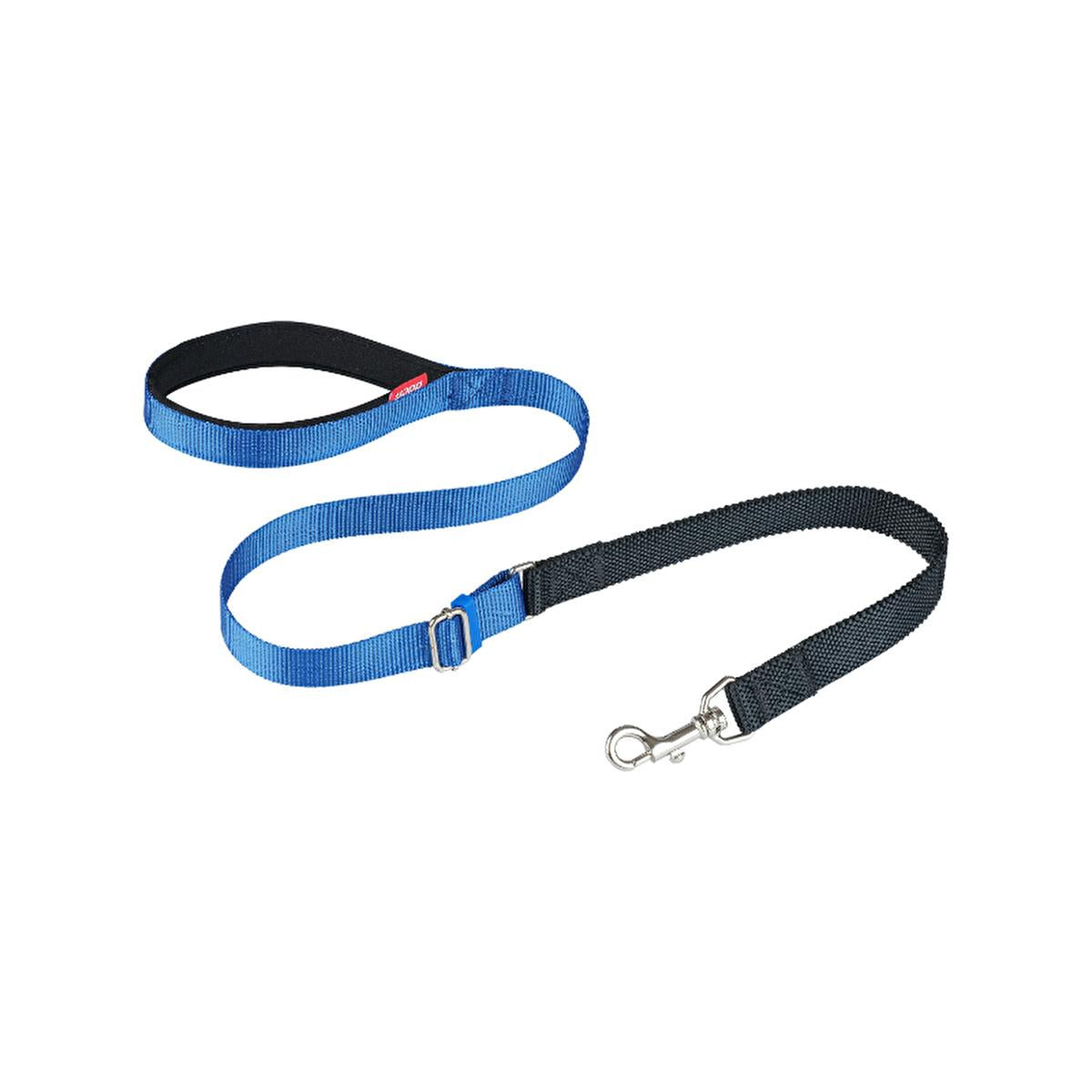 Doca Shock Absorbing Dog Leash - Comfortable Woven Fabric, Durable, Minimizes Strain, Blue Dog Leash