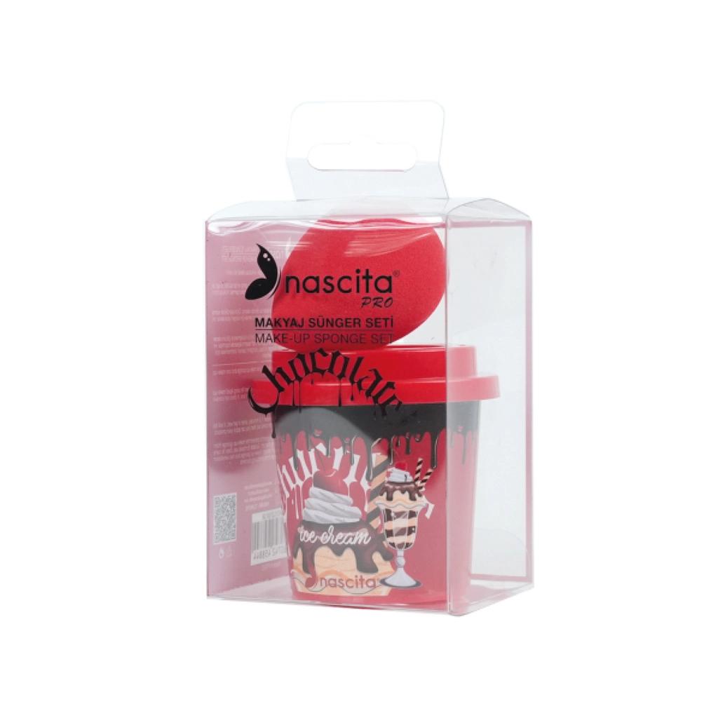 Nascita Chocolate Makeup Sponge Set for Flawless Blending