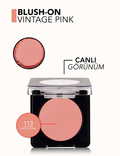 Flormar Blush-On High-Pigment Shimmer Compact Powder Blush