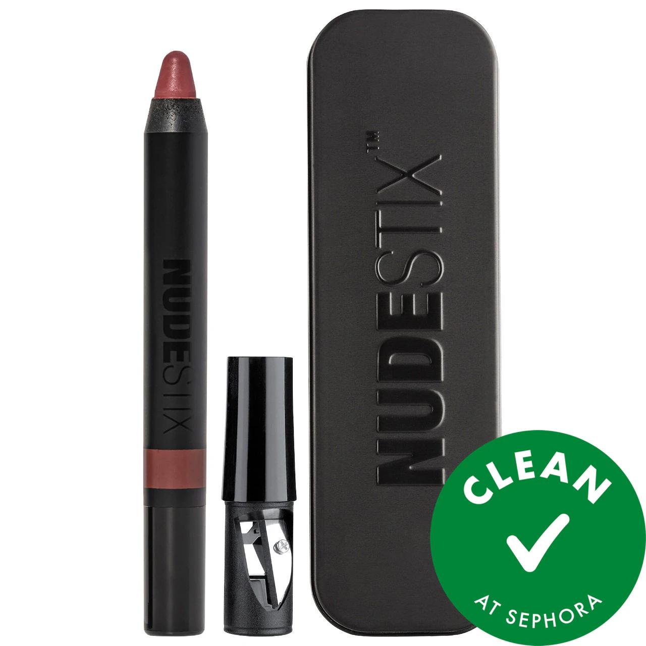 Nudestix Intense Matte Lip + Cheek Pencil: Long Lasting Color, Non-Drying, Clean Beauty - Multi-Use Lipstick, Liner & Blush