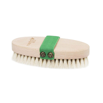 Nascita Horsehair Body Brush for Natural Skincare and Exfoliation - Green