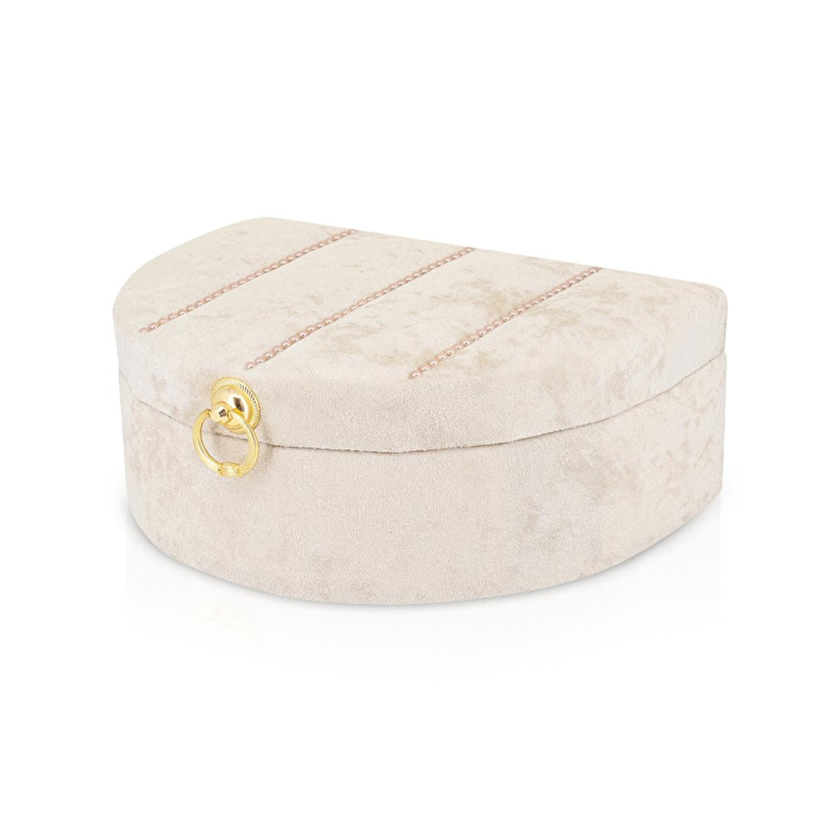 Eklips Velvet Keepsake Box: Elegant Decorative Storage Chest for Bridal & Wedding Treasures - Satin Lined