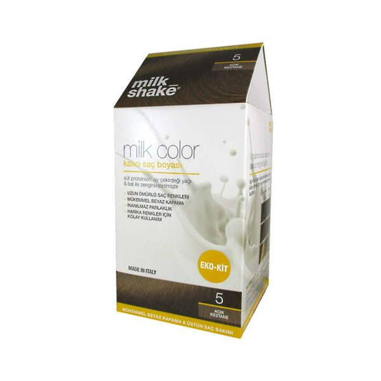 Milk Shake Light Chestnut Hair Dye - Nourishing, Long-Lasting Color for At-Home Use