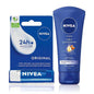 Nivea Lip Care and Hand Cream Set - 24hr Moisturizing for Dry Lips & Hands