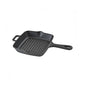 LAVA Cast Iron Grill Pan - 8-Inch Square Enameled Skillet for Stovetop Oven Use - Authentic Sear & Grill Marks, Even Heating, Easy Clean