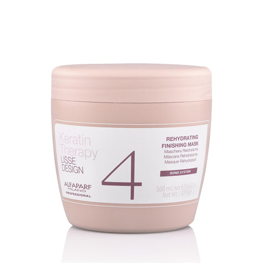 Alfaparf Moisturizing Hair Mask - Keratin Therapy Lisse Design for Dry/Damaged Hair, 500ml