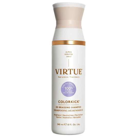 ColorKick Debrassing Blue Purple Shampoo: Tone, Brighten & Neutralize Brassiness - Sulfate-Free, Vegan for Blonde, Gray, Color Treated Hair