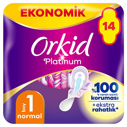 Orkid Platinum Hygienic Pads with Wings - Ultra Comfort & Odor Control for Women