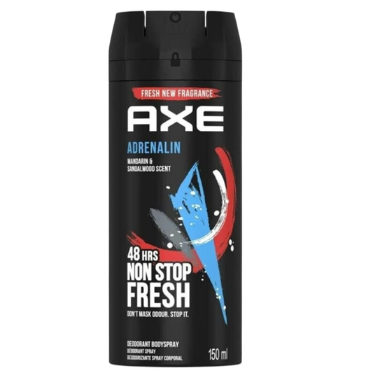 Axe Adrenalin Deodorant Body Spray for Men (150 ml / 5.07 oz)