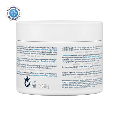 CeraVe Moisturizing Cream for Dry Skin - 340g, Fragrance-Free, Hypoallergenic & Non-Comedogenic