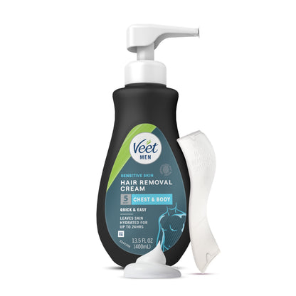 Veet Men Hair Removal Cream for Sensitive Skin - 6.76 fl oz