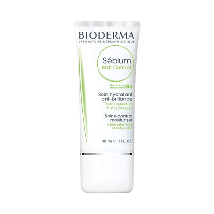 Bioderma Sebium Mat Control Matifying Face Cream - 8-Hour Shine Control, Non-Comedogenic & Hypoallergenic Moisturizer