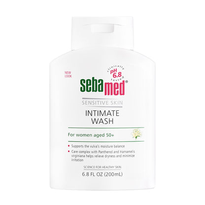 Sebamed Feminine Intimate Wash Menopause - 200ml, Gentle Hygiene for Dryness Relief